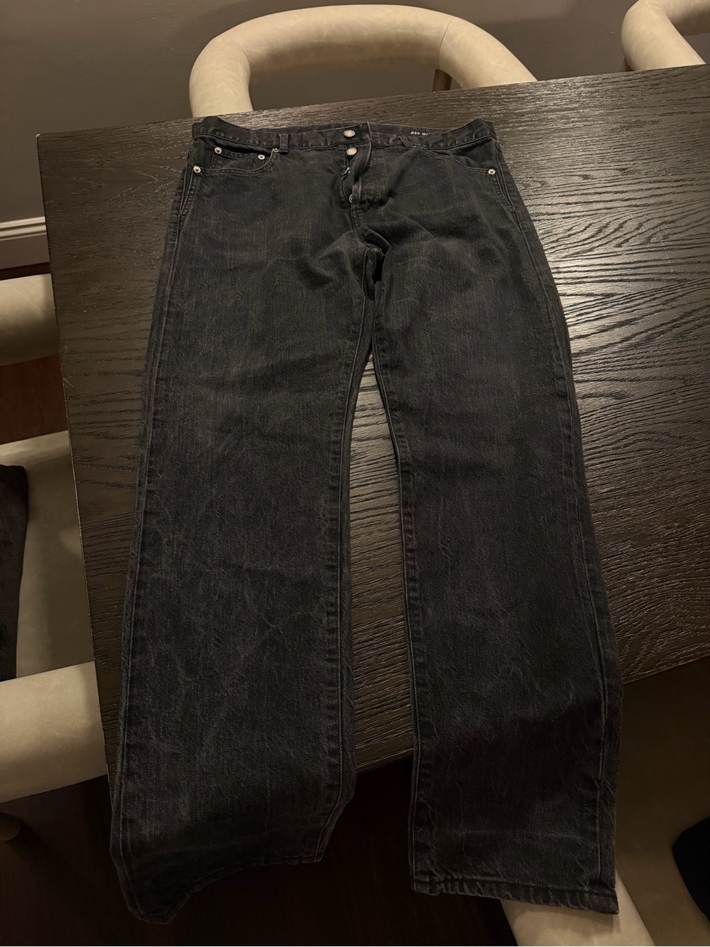 Saint Laurent Paris D20 M/ST-MW Black Jeans Men’s Size 36 Made in Japan